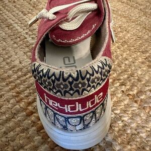 Hey Dude Wendy Rise Flora Burgundy